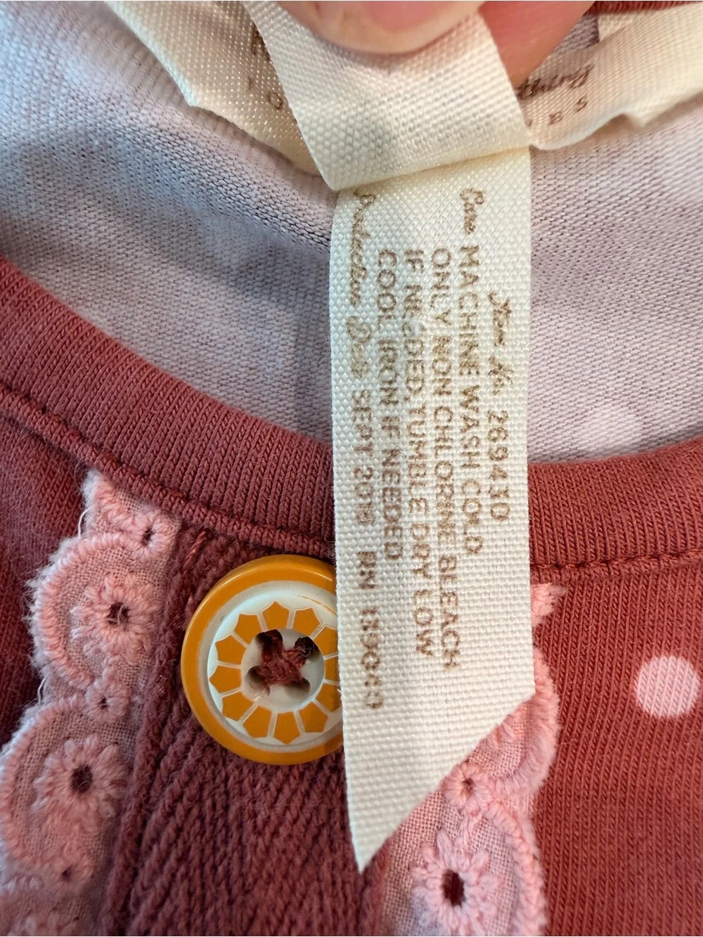 EUC Matilda Jane Coral Polka & Floral Tiered Dress 18-24 months - Picture 5 of 5